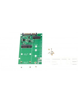 M.2 (NGFF) mSATA to 2.5" SATA SSD Adapter Converter Card